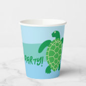 Zee Turtle Party Papieren beker (Links)