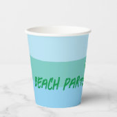 Zee Turtle Party Papieren beker (Voorkant)