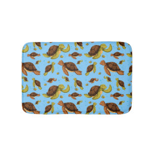 Zee Turtle Pattern Badmat