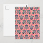 Zee Turtle Pattern Briefkaart (Voorkant / Achterkant)
