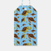 Zee Turtle Pattern Cadeaulabel (Voorkant)