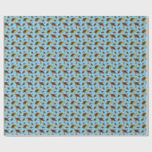 Zee Turtle Pattern Cadeaupapier (Vlak)