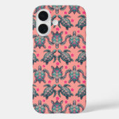 Zee Turtle Pattern Case-Mate iPhone Case (Achterkant)