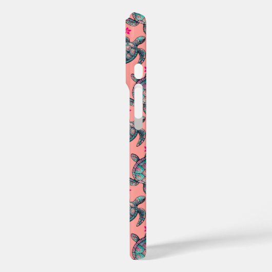 Zee Turtle Pattern Case-Mate iPhone Case (Achterkant / Links)