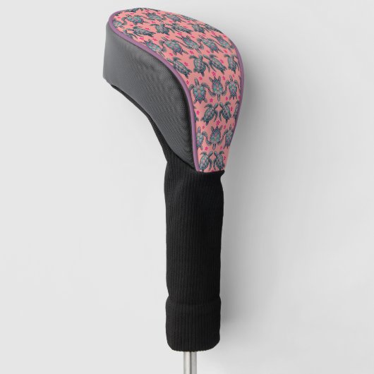 Zee Turtle Pattern Golfheadcover (Schuin)
