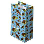 Zee Turtle Pattern Klein Cadeauzakje (Achterkant Gekanteld)
