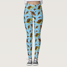 Zee Turtle Pattern Leggings