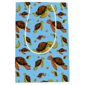 Zee Turtle Pattern Medium Cadeauzakje (Voorkant)