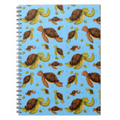 Zee Turtle Pattern Notitieboek (Voorkant)
