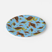 Zee Turtle Pattern Papieren Bordje (Gekanteld)