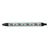 Zee Turtle Pattern Zwarte Inkt Pen (Voorkant)