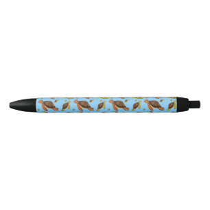 Zee Turtle Pattern Zwarte Inkt Pen