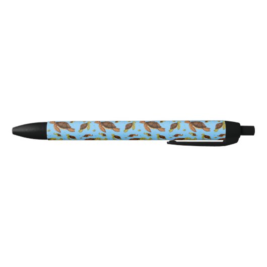 Zee Turtle Pattern Zwarte Inkt Pen (Bodem)