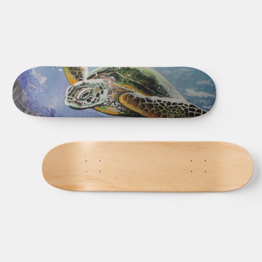 Zee Turtle Persoonlijk Skateboard (Horizontaal)