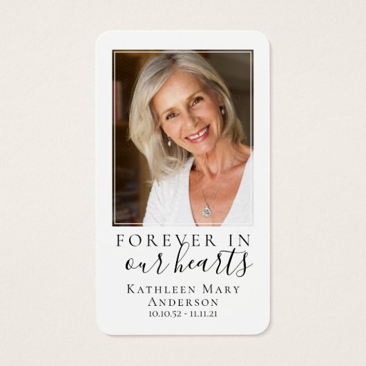 Zee Turtle Photo Herdenking Prayer Kaart (Achterkant)