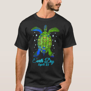 Zee Turtle Planet Love World Environment Day T-shirt