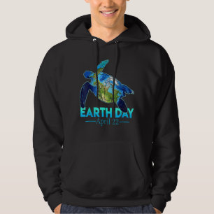 Zee Turtle Planet Love World Environment Earth Da Hoodie
