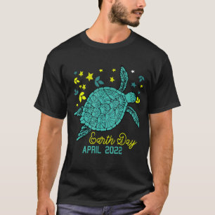 Zee Turtle Planet Love World Environment Earth Da T-shirt