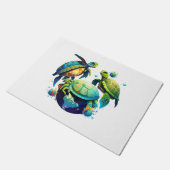 Zee Turtle Planet World Environment Earth Day Deurmat (Schuin)