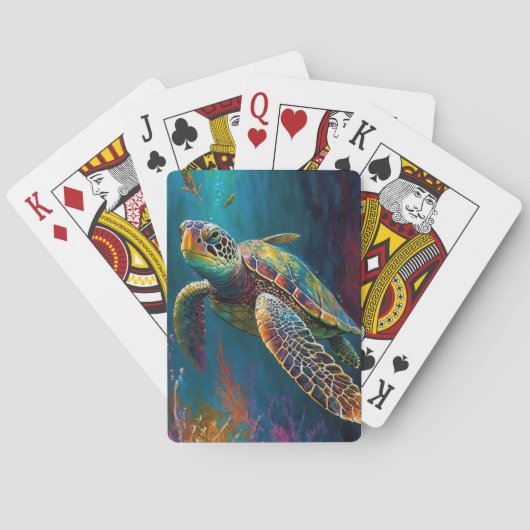 Zee Turtle Pokerkaarten (Achterkant)