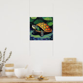 Zee Turtle Poster (Keuken)