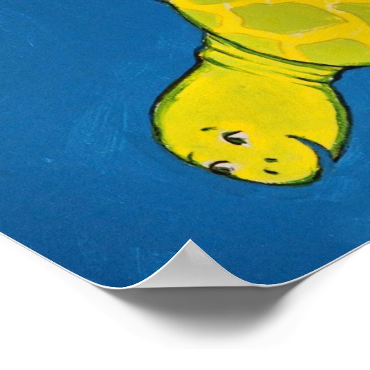 Zee Turtle Poster (Hoek)