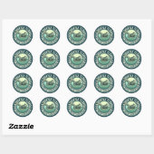 Zee Turtle Protection Ronde Sticker (Vel)