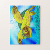 Zee Turtle Puzzle 12a Legpuzzel (Verticaal)