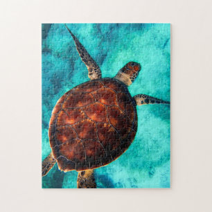 Zee Turtle Puzzle Legpuzzel
