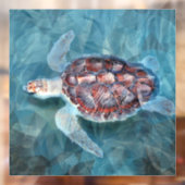 Zee Turtle Raamsticker (Vel 2)