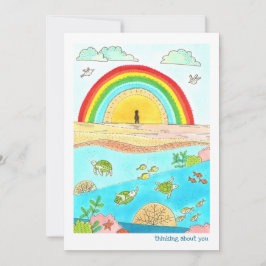 Zee Turtle Rainbow Beach Denken aan jou