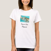 Zee Turtle redt de wereld T-shirt (Voorkant)