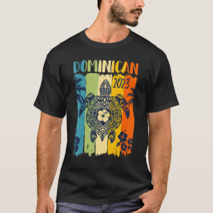 Zee Turtle Retro Dominicaanse Republiek - Vacatio T-shirt