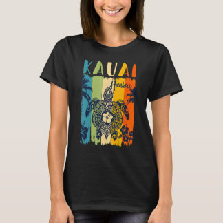 Zee Turtle Retro Kauai Hawaii Bijpassende Familie T-shirt