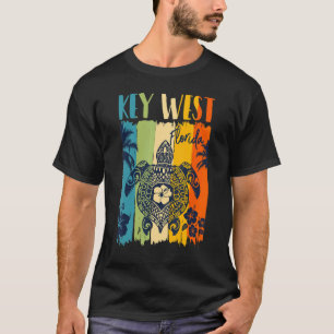 Zee Turtle Retro Key West Florida Thema Familie VA T-shirt