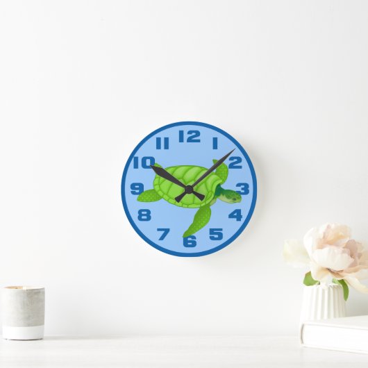 Zee Turtle Ronde Klok (Huis)