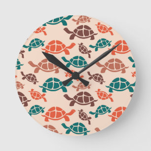  Zee Turtle  Ronde Klok