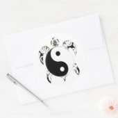 Zee Turtle Ronde Sticker (Envelop)