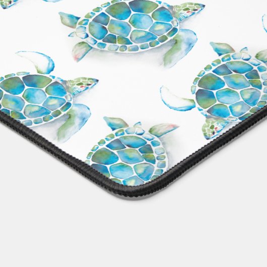 Zee Turtle Roze Monogram Dorm Decor Bureaumat (Hoek)