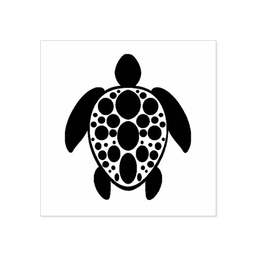Zee Turtle Rubberstempel (Afrduk)