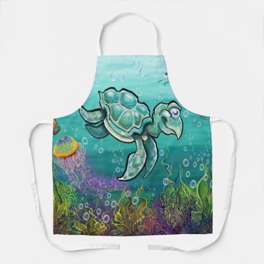 Zee Turtle Schort (Voorkant)