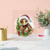 Zee Turtle Shirt Christmas Santa Hat Acryl Bord (Huwelijk)