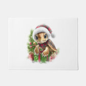 Zee Turtle Shirt Christmas Santa Hat Deurmat (Voorkant)