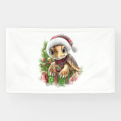 Zee Turtle Shirt Christmas Santa Hat Spandoek (Horizontaal)