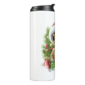 Zee Turtle Shirt Christmas Santa Hat Thermosbeker (Gedraaid links)