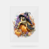 Zee Turtle Shirt Zee Halloween Acryl Bord (Voorkant)