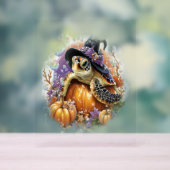 Zee Turtle Shirt Zee Halloween Acryl Bord (Neutraal)