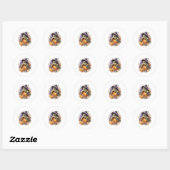 Zee Turtle Shirt Zee Halloween Ronde Sticker (Vel)