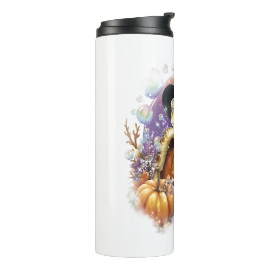 Zee Turtle Shirt Zee Halloween Thermosbeker (Gedraaid links)