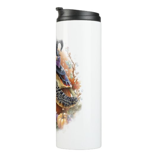 Zee Turtle Shirt Zee Halloween Thermosbeker (Geroteerd rechts)